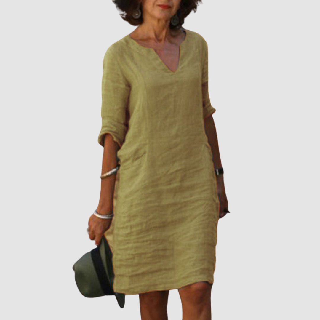 Marianne™ | Abito elegante con scollo a V
