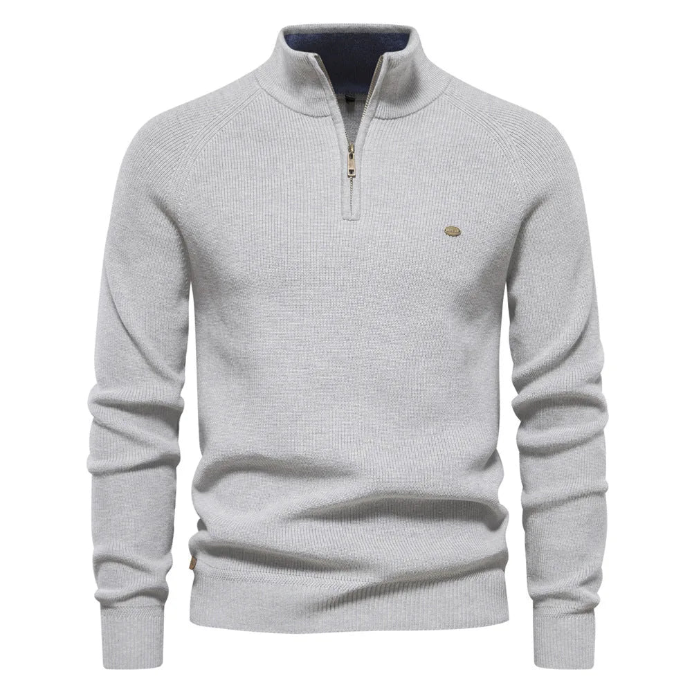 Hugo | Maglione Raffinato con Mezza Zip e Collo Alto