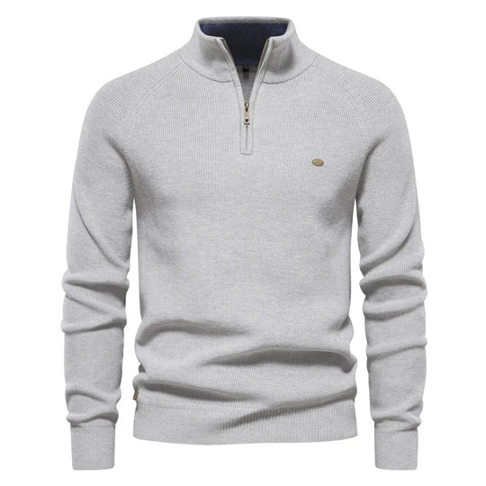 Hugo | Maglione Raffinato con Mezza Zip e Collo Alto