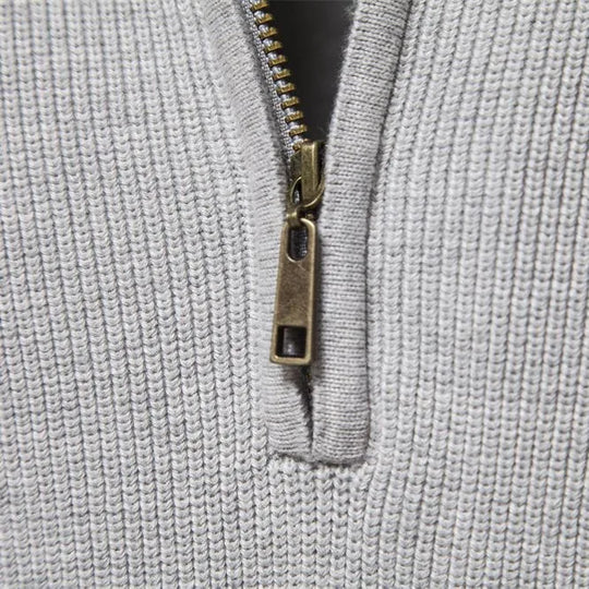 Hugo | Maglione Raffinato con Mezza Zip e Collo Alto