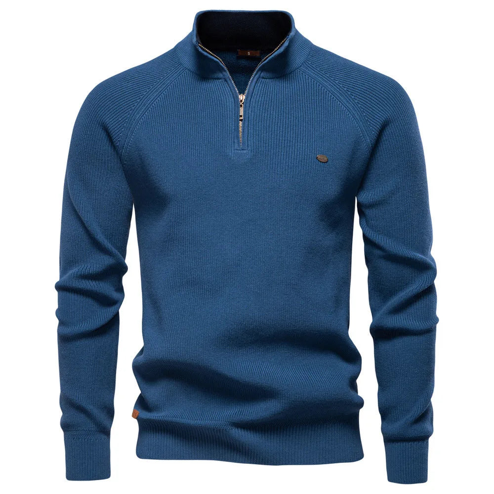 Hugo | Maglione Raffinato con Mezza Zip e Collo Alto