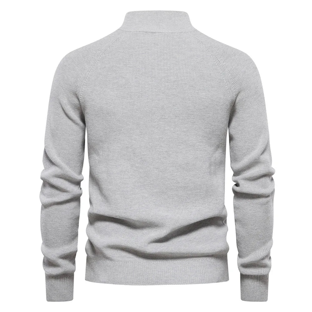 Hugo | Maglione Raffinato con Mezza Zip e Collo Alto