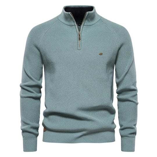 Hugo | Maglione Raffinato con Mezza Zip e Collo Alto