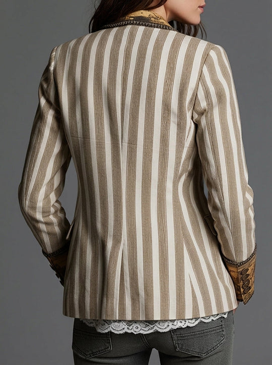 Giulia™ | Blazer Boho a Righe