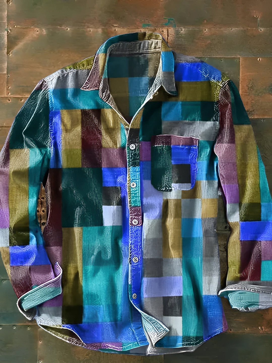 Russel | Camicia patchwork dal carattere deciso