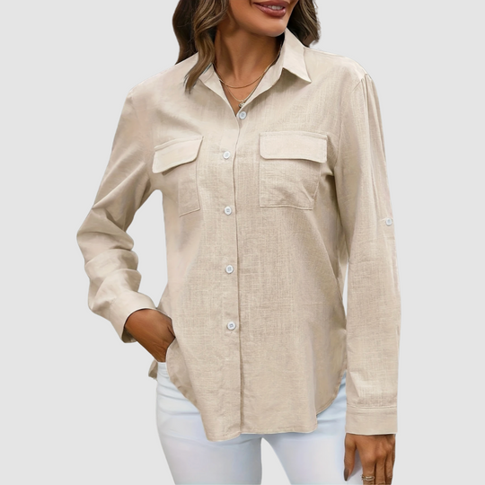 Celest™ Elegant pocket blouse