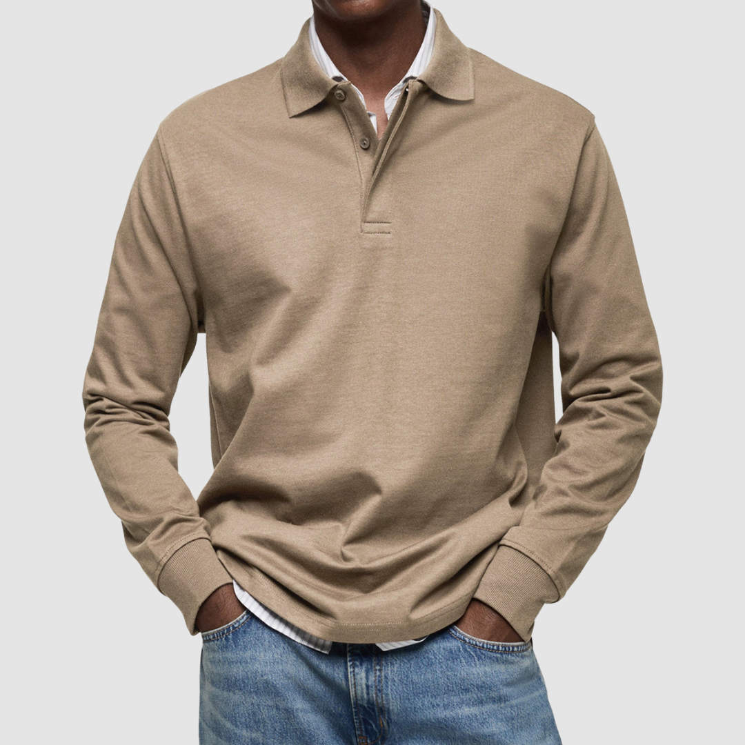 Bradford™ | Polo casual da uomo a maniche lunghe