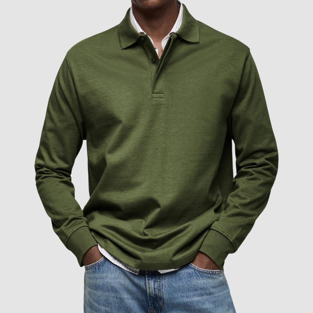 Bradford™ | Polo casual da uomo a maniche lunghe