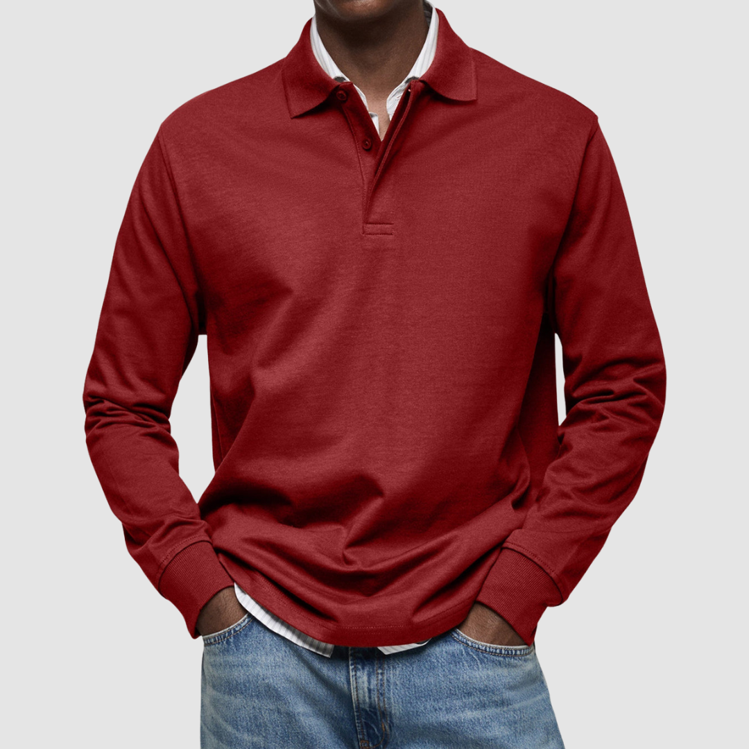 Bradford™ | Polo casual da uomo a maniche lunghe