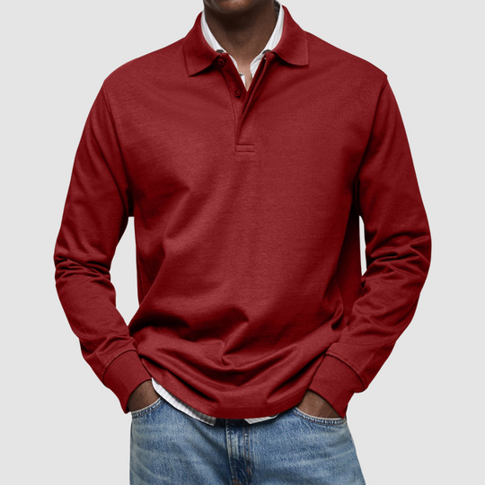 Bradford™ | Polo casual da uomo a maniche lunghe