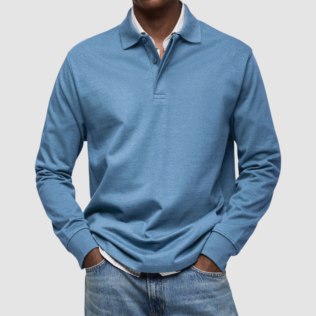 Bradford™ | Polo casual da uomo a maniche lunghe