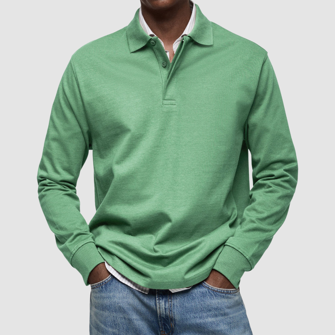 Bradford™ | Polo casual da uomo a maniche lunghe