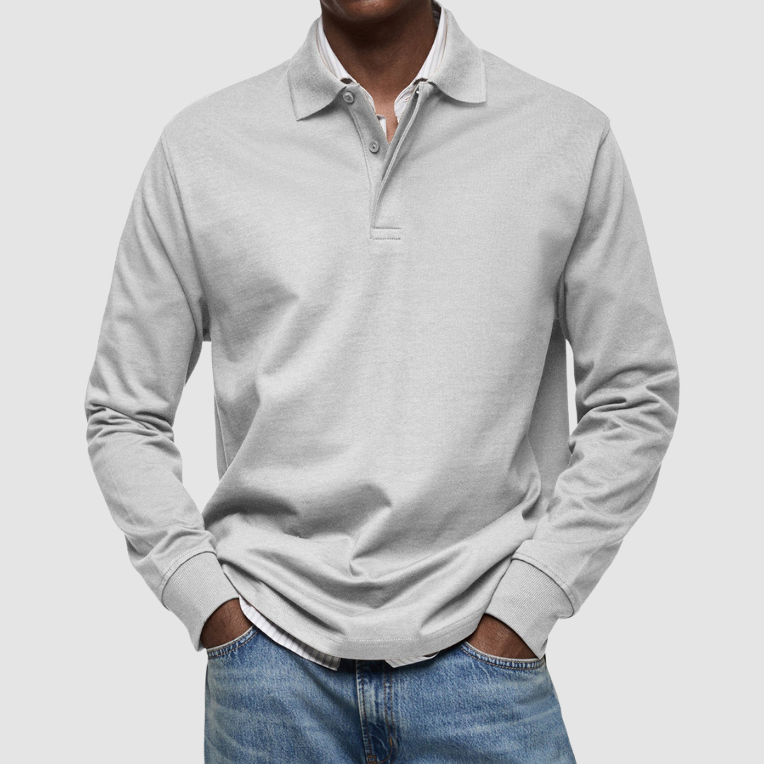 Bradford™ | Polo casual da uomo a maniche lunghe