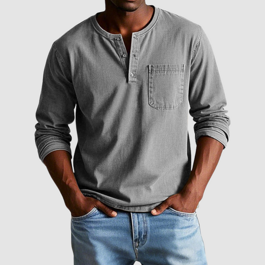 Harrison™ Vintage Henley Shirt