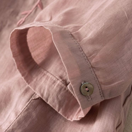 Margarita™ Loose Retro Cotton-Linen Top