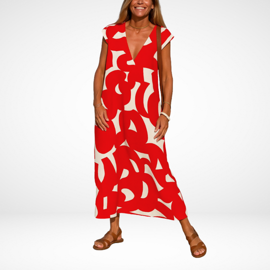 Carla™ Flowy V-Neck Dress