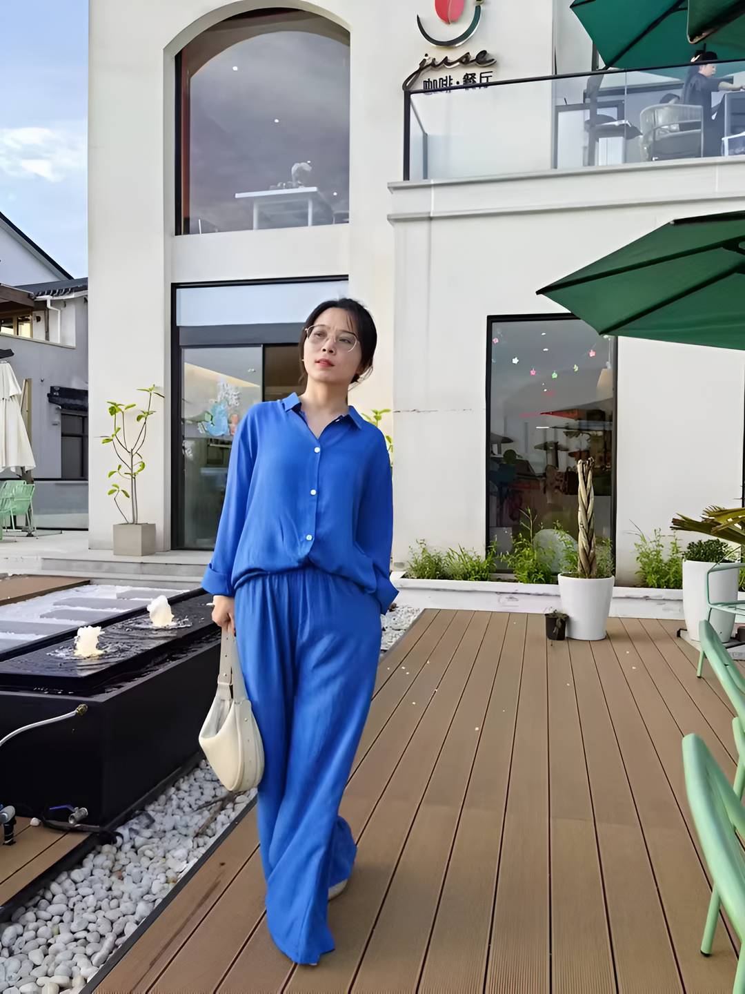 Lara™ | Completo in Lino con Camicia e Pantaloni