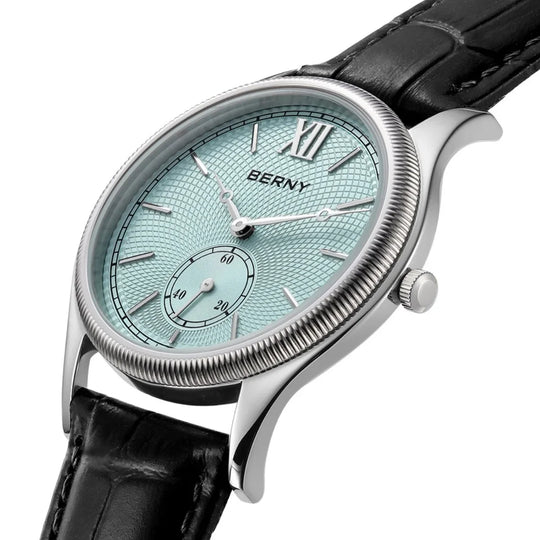 Berny | Orologio classico da uomo con cinturino in pelle, 38 mm