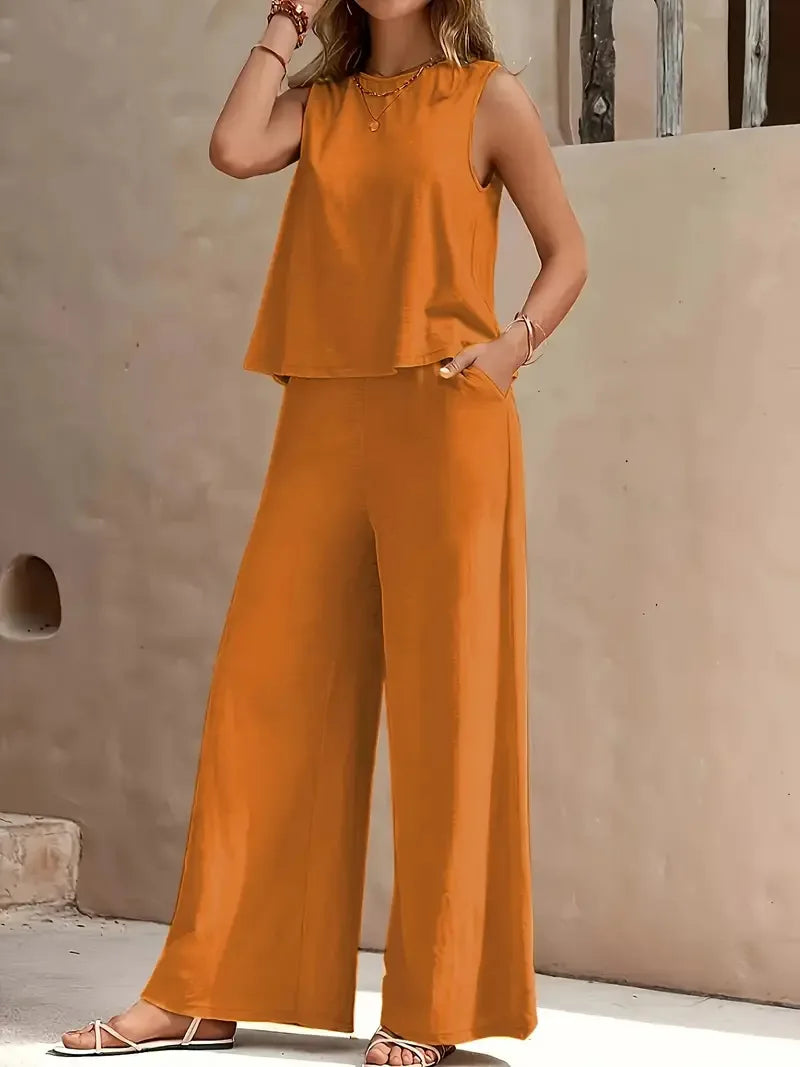 Danielle™ | Completo due pezzi senza maniche