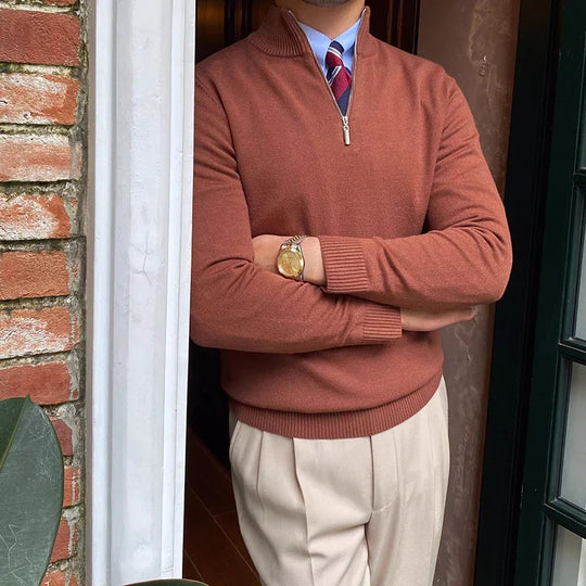 Clinton™ | Maglione da uomo con mezza zip
