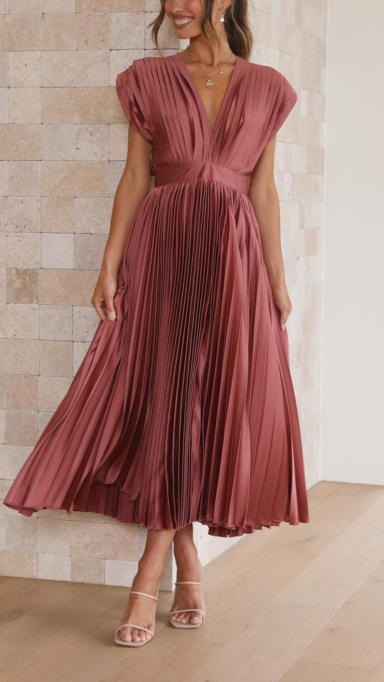 Marla™ Elegant Pleated Dress