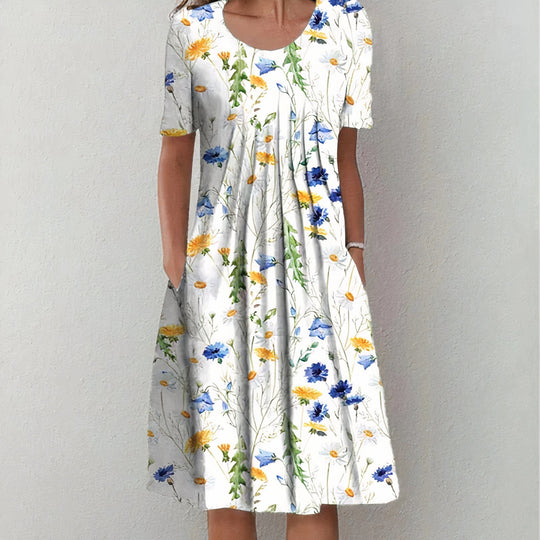 Uriela™ Elegant Floral Dress