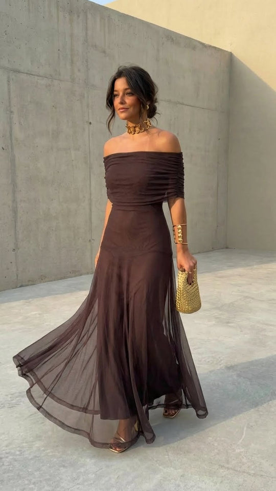 Zella™ | Abito elegante con spalle scoperte
