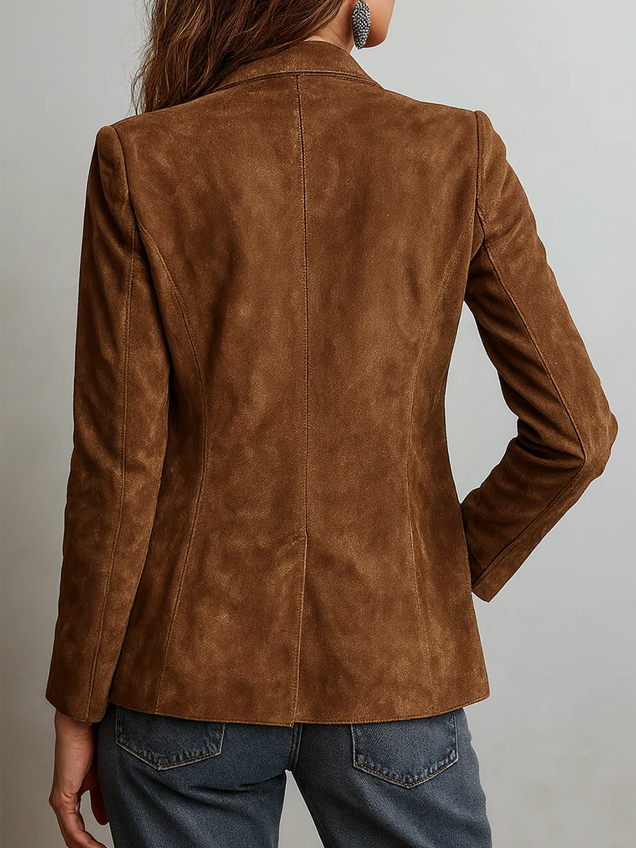 Elena™ | Blazer Vintage Marrone