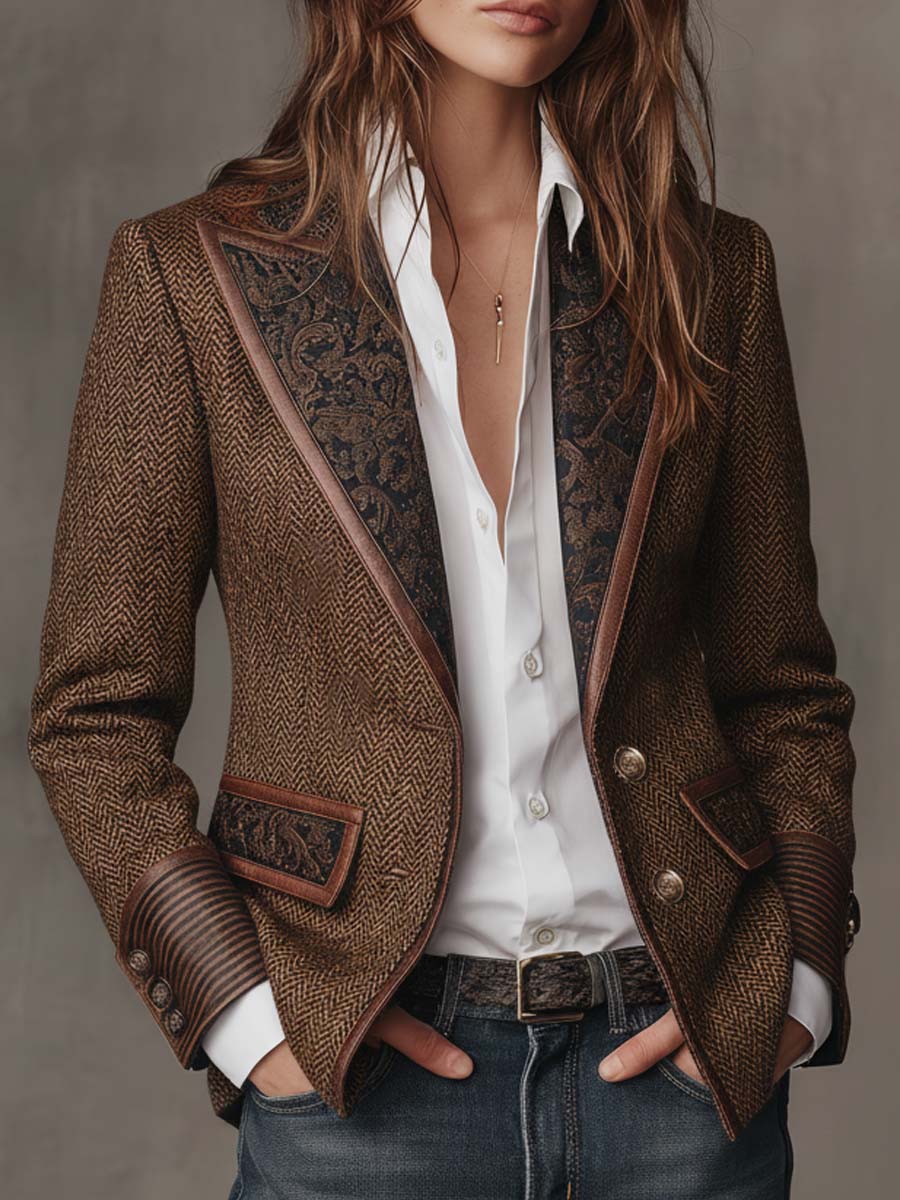 Claudia™ | Blazer a Spina di Pesce