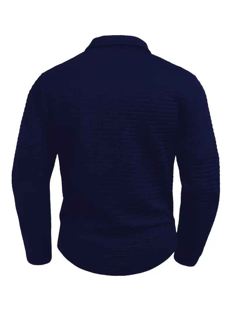 Polo Uomo a Maniche Lunghe con Taschino sulla Manica