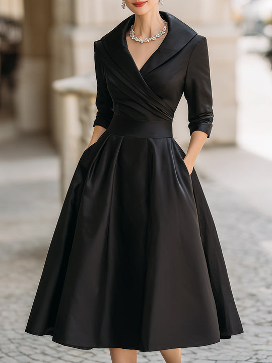Emy™ | Abito elegante con corpetto incrociato