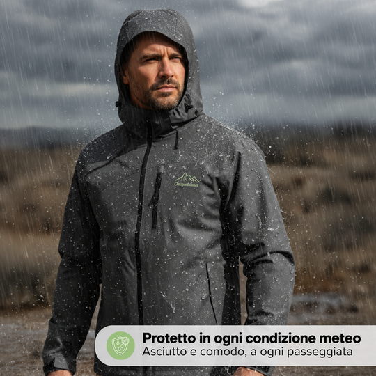 Giacca Outdoor da Uomo - Antivento e Impermeabile