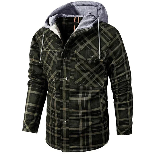 Paolo™ | Giacca a Quadri con Cappuccio
