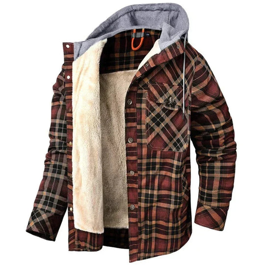 Paolo™ | Giacca a Quadri con Cappuccio