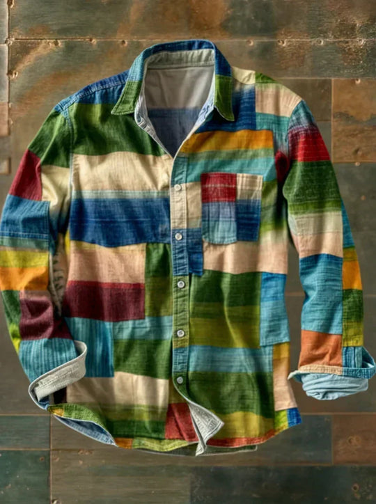 Russel | Camicia patchwork dal carattere deciso