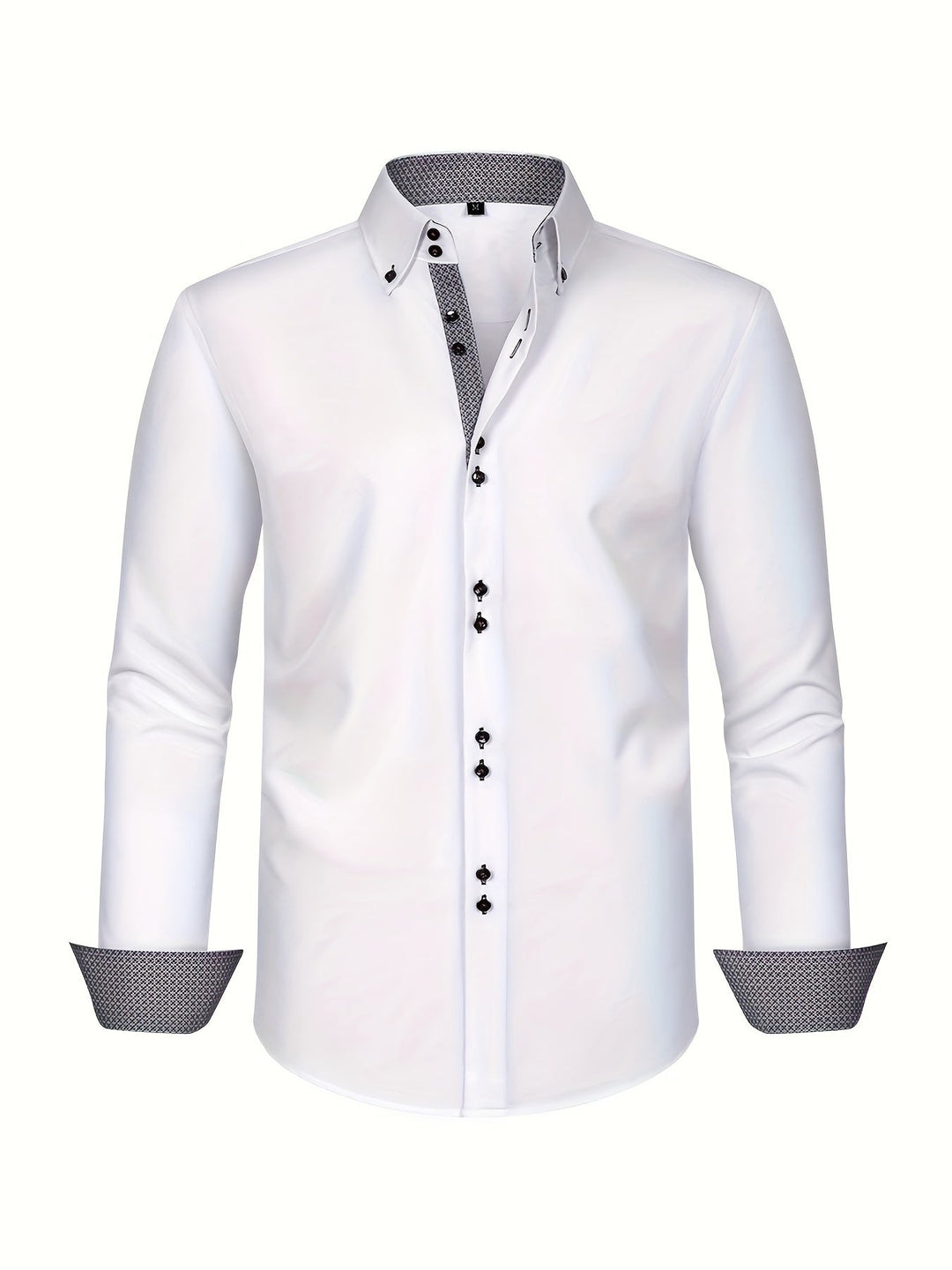 Alberto | Camicia elegante leggera con dettagli a contrasto