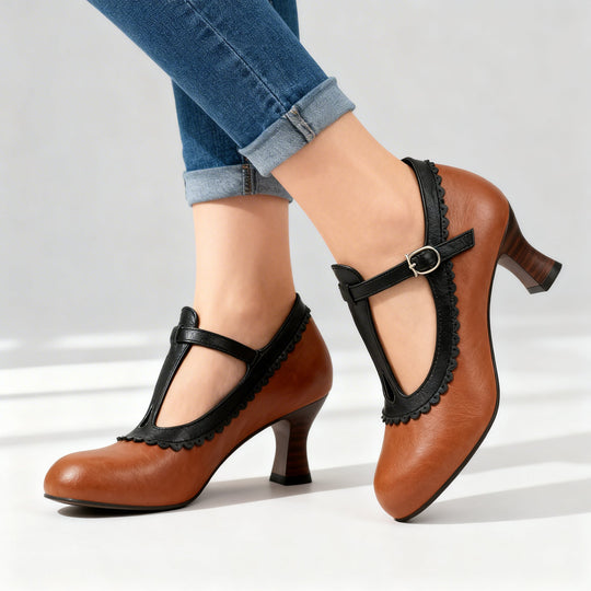 Amelia | Mocassini con cinturino a T