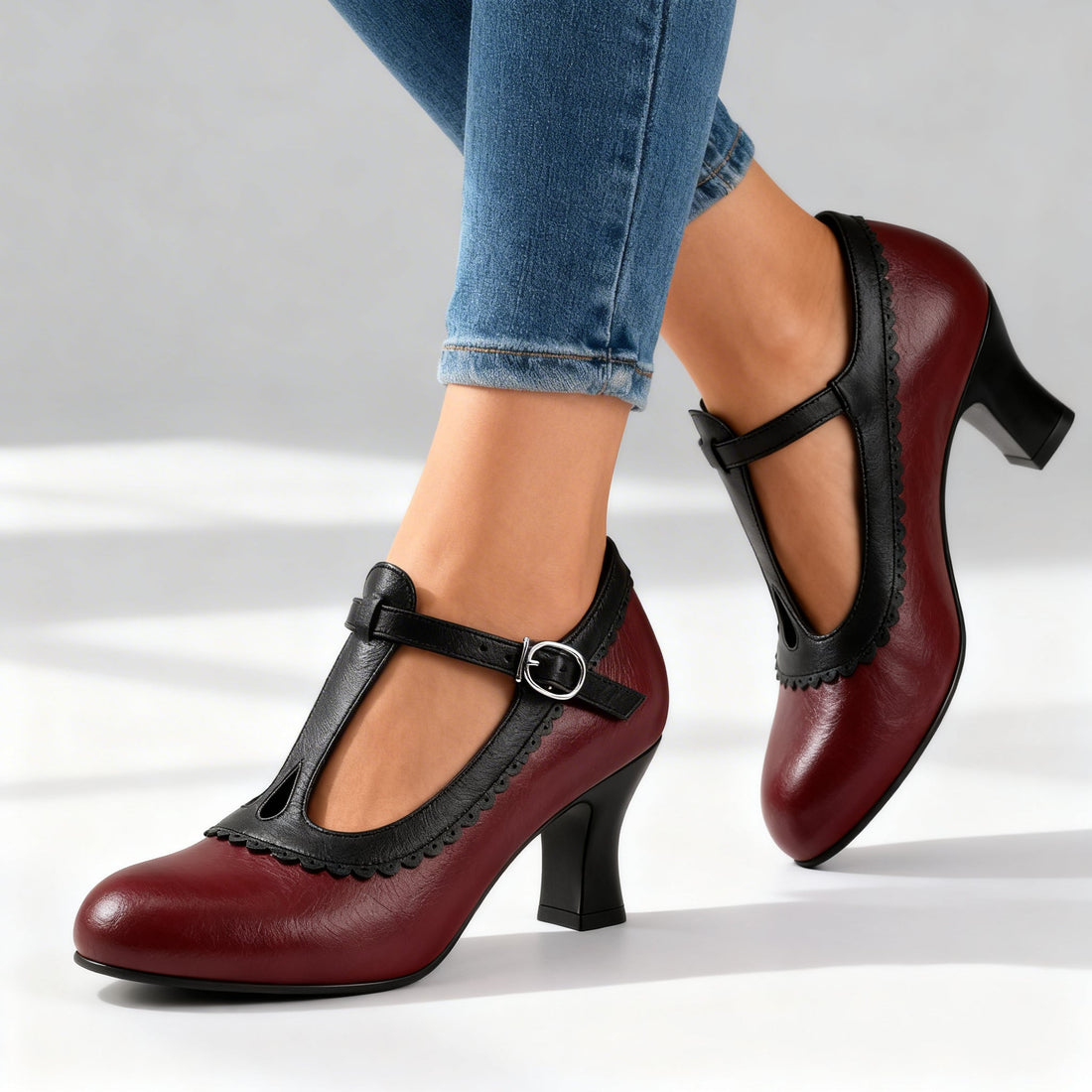Amelia | Mocassini con cinturino a T