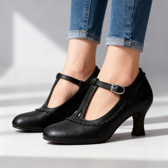 Amelia | Mocassini con cinturino a T