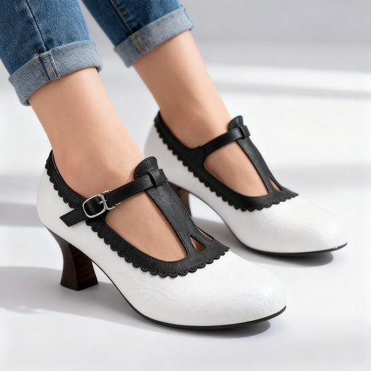 Amelia | Mocassini con cinturino a T
