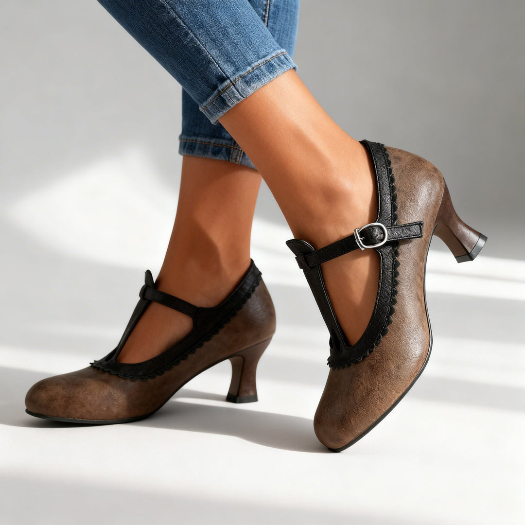 Amelia | Mocassini con cinturino a T
