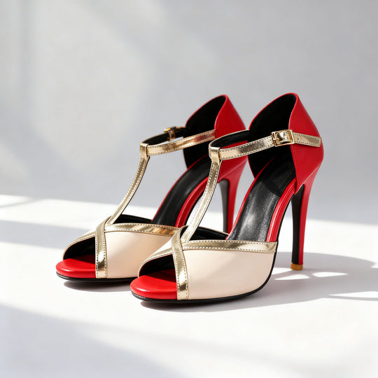 Felicia | Scarpe con tacco e cinturino a T