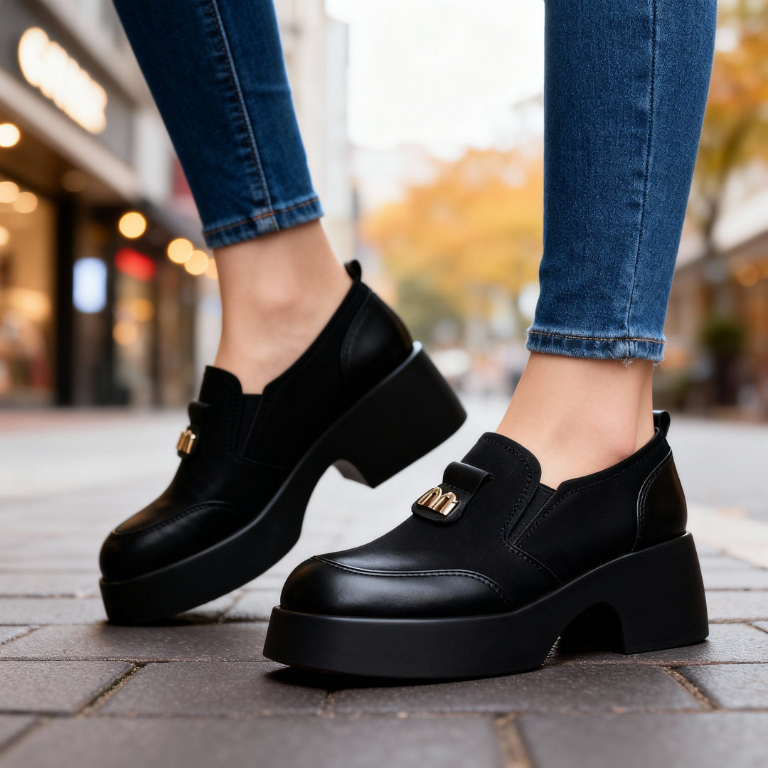 Monica | Mocassini con plateau