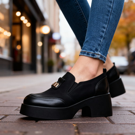 Monica | Mocassini con plateau