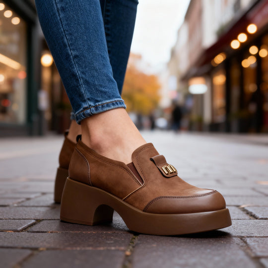 Monica | Mocassini con plateau