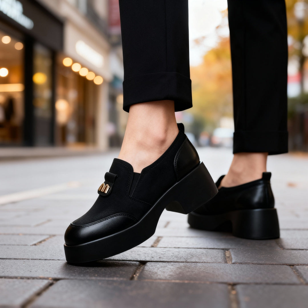 Monica | Mocassini con plateau