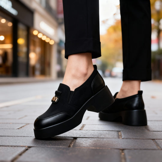 Monica | Mocassini con plateau