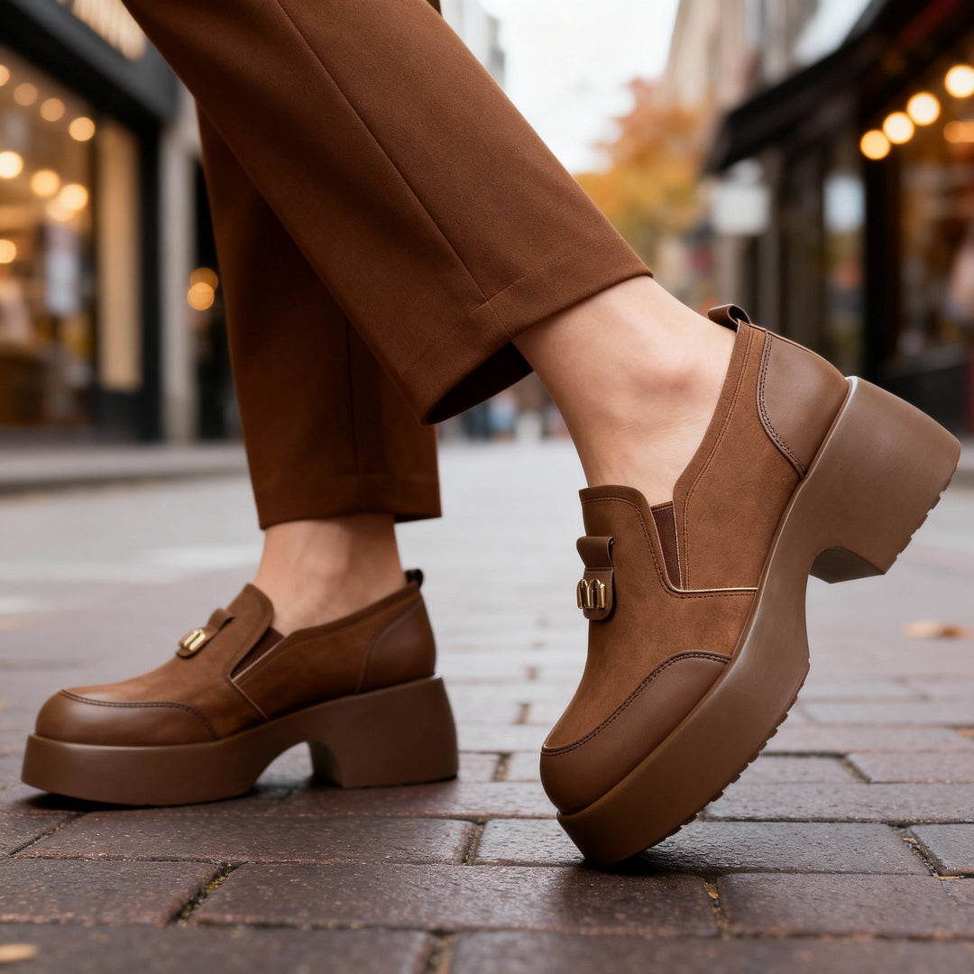 Monica | Mocassini con plateau