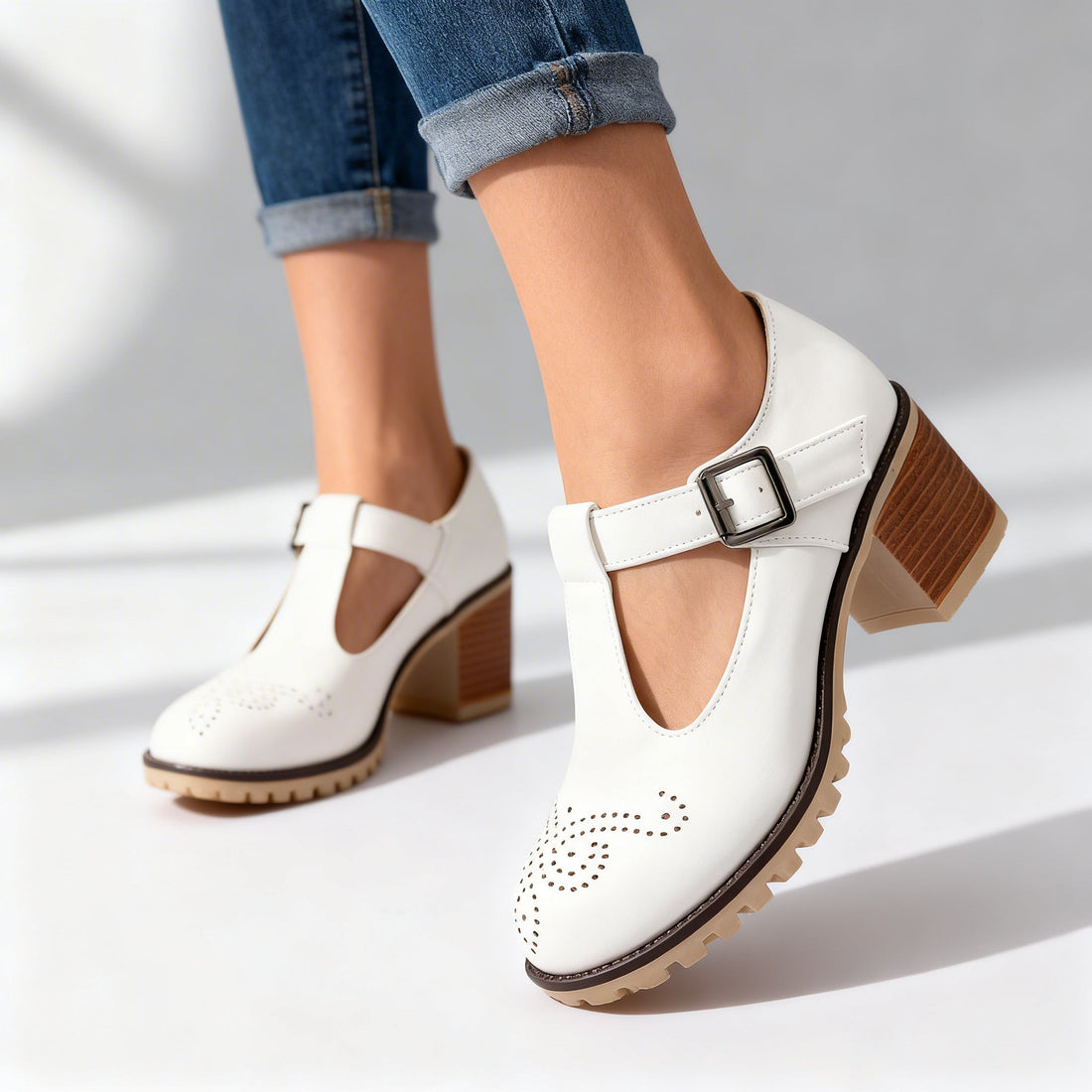 Jacklyn | Mocassini con motivo traforato