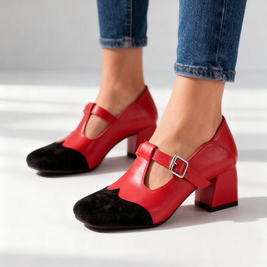 Rosalyn | Mocassini con cinturino a T